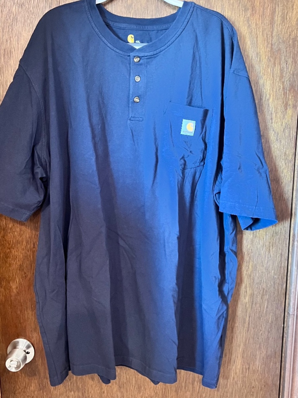 CARHARTT-MENS THREE BUTTON HENLEY WORK SHIRT 4XL